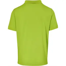 Mens Virtue Golf Shirt Lime Back